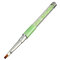 1Pcs Crystal Gradient Nail Art Pen Gel Nylon Hair Brush  - Green