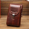 Genuine Leather Business Casual 5.2/5.7/6 Inches Phone Bag Waist Bag Crossbody Body For Men - Brown