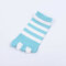 Stripe Toe Socks No Show Cotton Low Cut Five Finger Socks Athletic for Men And Women  - Blue