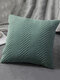 1PC Velvet Brief Solid Color Pattern Decoration In Bedroom Living Room Sofa Cushion Cover Throw Pillow Cover Pillowcase - Green