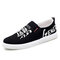 New Graffiti Canvas Shoes Fashion Trend Wearable Wild Sports Shoes Hong Kong Small White Shoes Factory A96 - Black