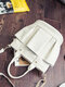 Women Vintage Large Capacity Crossbody Bag Shoulder Bag Handbag - White