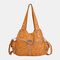 Women Multi-pocket Waterproof Woven Hardware Crossbody Bag Shoulder Bag Handbag Tote - Brown