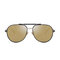 Men UV Protection Polarized Driving Goggle Eyeglasses Outdoor Sport Sunglasses - Gold