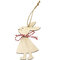 Decorazione pasquale Ciondolo coniglietto pasquale in legno Ciondolo decorazione domestica - #4