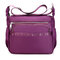 Women Nylon Casual Outdoor Crossbody Bag Shoulder Bag  - Purple
