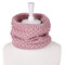 Mens Womens Knitted Thick Multifunctional Scarf Outdoor Fashion Warm Neck Scarves - Pink