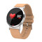 Business Style Smart Watch HD Grande schermo Watch Monitoraggio della pressione sanguigna Ossigeno Monitor da polso Banda - cachi