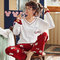 Cotton long-sleeved loose cartoon puppy home service two-piece Pajamas - 19,604 female