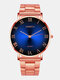 Jassy 16 colores Acero inoxidable Business Casual Roman Escala Gradiente de color Cuarzo Watch - #14