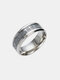 1 Pcs Casual Simple Style Unique Cross Stainless Steel Fashion Men's Ring - Silver