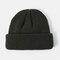 Unisex Solid Color Knitted Wool Hat Skull Caps Beanie hats - Army Green