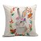 EASTER Rabbit Bunny Pillow Cover Cushion Case Home Summer Sofa Car Linen - #1