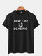 Mens Funny Plain Slogan Little Tag T-shirts - Black