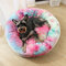 Deep Sleep kennel Cat Litter Round Plush Cat Mattress Dogs Bed - Pink 2