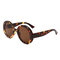 Womens Vintage Vogue UV400 Stripe Round Sunglasses Outdoor Travel Casual Glasses - #5
