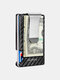 Men Brief RFID Multifunction Metal Wallet Money Clip - Black