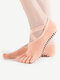 Women Cotton Cross Belt Non Slip Dispensing Sports Ballet Yoga Dance Socks - Rose