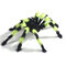 Decoración de Halloween Arañas Arañas negras Tela de araña peluda mullida Juguete complicado Accesorio de Halloween - Cromático