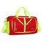 Nylon Waterproof Large Capacity Luggage Bag Foldable Shoulder Bag Clutch Bag For Men Women - Red