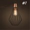 Modern Ceiling Lights Bar LED Lamp Wood Pendant Light Black Chandelier Light - #1