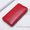 Men Genuine Leather Multi-card Slots Phone Bag Key Case Money Clip Wallet - Red