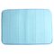 40x60cm Coral Velvet Memory Foam Rug Bathroom Mat Soft  Non-slip Floor Carpet - Light Blue