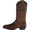Men Classic Pointed Toe Mid-calf Cowboy Boots - Brown