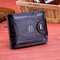 PU Leather Portable Purse 9 Card Holders Wallet For Women Men Unisex  - Black