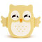 900ml Cute Owl Lunch Caja Contenedor de almacenamiento de frutas para alimentos Bento portátil Caja Picnic   - Amarillo