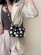 Women Daisy Casual Crossbody Bag Phone Bag - Black