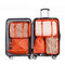 7Pcs Cationic Oxford Travel Storage Bag Clothes Shoes Bra Washing Bag Makeup Storage Bag - Orange