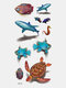 40 Pcs 3D Stereo Waterproof Tattoos Stickers Scorpion Flower Water Transfer Tattoo Stickers - 31