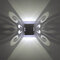 Butterfly Shape Triangle Shape 3W LED Wall Lamp Bedroom Living Room Sconce Lamp Spotlight - Warm White