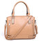 Women PU Leather Handbags Ladies Shoulder Bags Tote Bag Female Retro Vintage Messenger Bag - Khaki