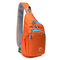 Casual Lightweight Waterproof Nylon Chest Bag Outdoor Sport Crossbody Bag - Orange
