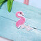 1 Pc Red White Embroidery Flamingo Cloth Paste / DIY Clothing Decoration Accessories Patch Paste - #1