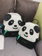 Women Faux Leather Casual Panda Winter Olympics Beijing 2022 Backpack - Black