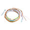 Bracciale in pelle di anguria bohémien con perline Colorful bracciale regolabile gioielli vintage - Colorato