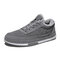Men Down Cloth Waterproof Non Slip Warm Lined Comfy Round Toe Sneakers - Gray