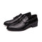 Men Microfiber Leather Crocodile Pattern Loafers Slip On Dress Shoes - Black