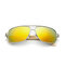 पुरुष महिला बांस पैर धातु फ्रेम रेट्रो धूप का चश्मा आउटडोर तह बड़े फ्रेम काले चश्मे - # 03