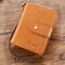 Men Genuine Leather RFID Anti Theft Chain 12 Card Slots Wallet Purse - Brown