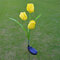 Solar Power Tulip Flower Garden Stake Landscape Lamp Outdoor Yard LED Light - Yellow