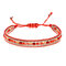 10 Colors Bohemian Crystal Beaded Bracelet Multilayer Rope Telescopic Adjust Women Bracelet - 06