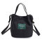 Women Canvas Bag Summer Must-have Lightweight Handbag Crossbody Bag - Black