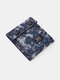 Men Casual Camouflage Multifunction Canvas Wallet Purse - Blue
