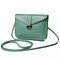 Woman PU Crossbody Bag Phone Bag Little Envelope Bag Storage Bag - Light Green