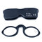 Mens Women Reading Glasses Silicone Nose Clip Optical Glasses Presbyopic Glasses With Case Lanyard - Black
