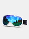 Lunettes de ski unisexes à double couche et grand champ de vision sphériques professionnelles anti-buée à double lentille - #04